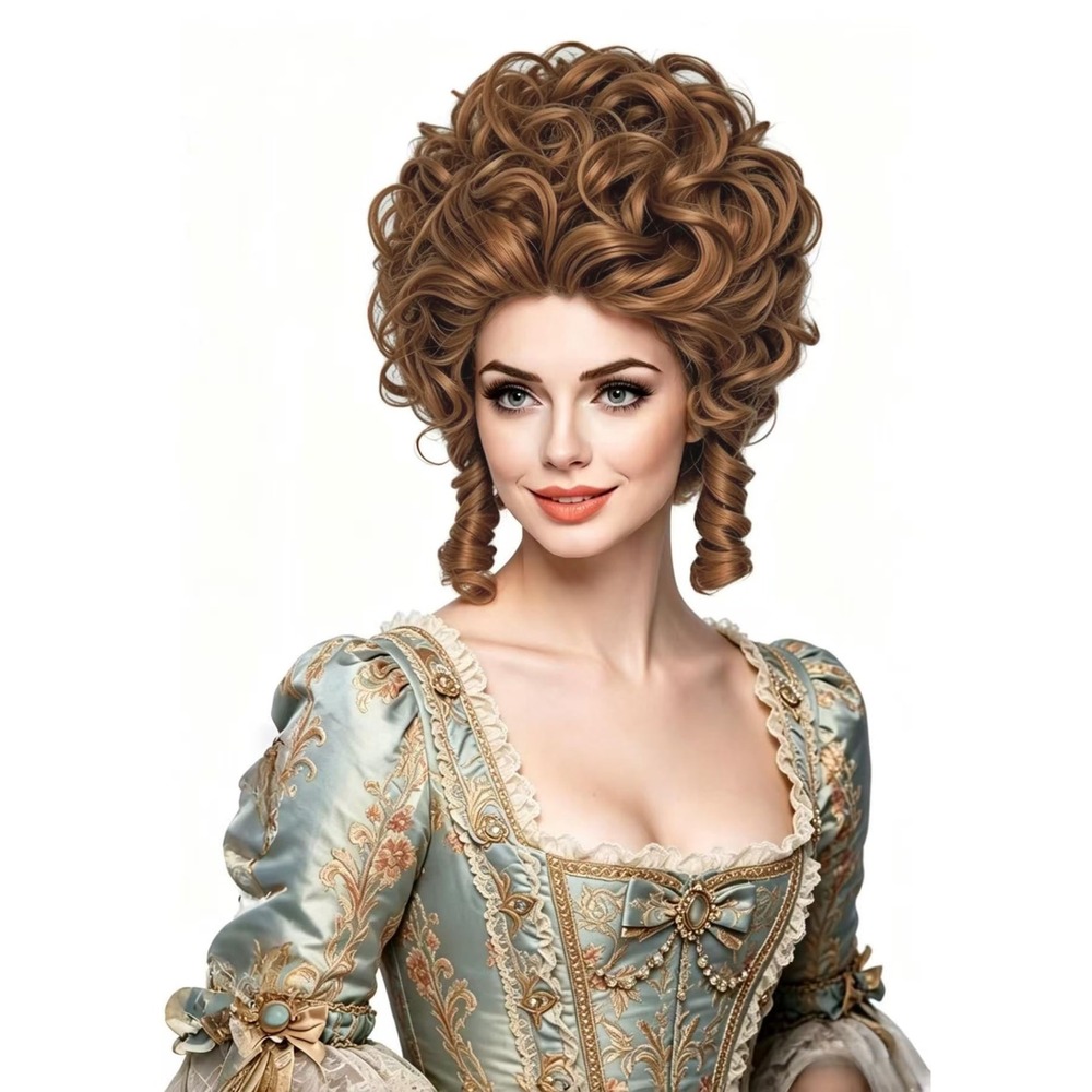 NWT Rugelyss Ginger Red Curly Bouffant Beehive 70s 80s Halloween Wig
